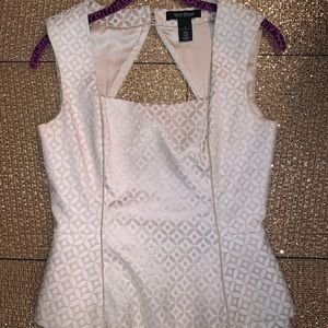 Beautiful WHBM blouse with slight peplum